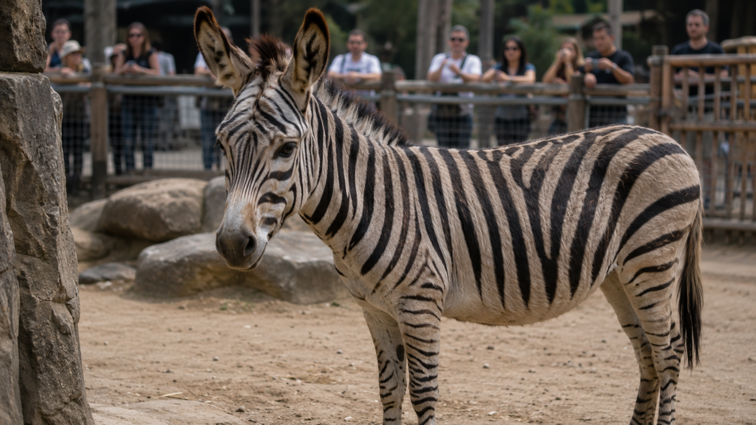 Donkey Painted to Look Like a Zebra in Chinese Park Goes Viral on Social Media